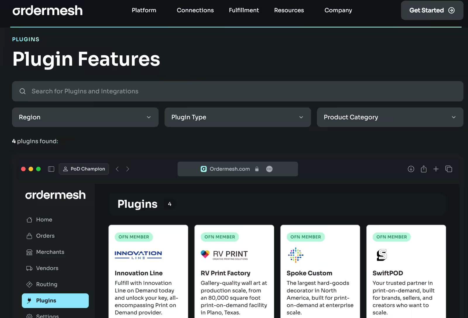 OrderMesh Replatform screenshot 5